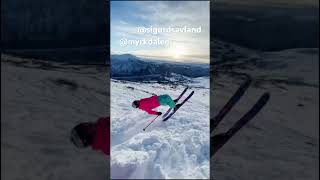 Did you know snow is made of water? #fyp #snow #skiing #norway #myrkdalen #backflip #crazy