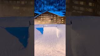 Big kicker at Myrkdalen, Voss, Norway during February half term. #freestyleski #skijump #myrkdalen