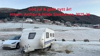 God Jul &amp; godt nytt år. Hilsen Arthur &amp; Hilde Stokkenes. Myrkdalen camping.